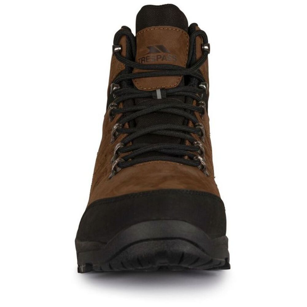 Trespass Mens Corrie Leather Hiking Boots / Light Brown